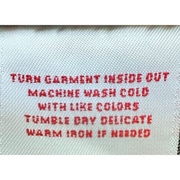 Ruby Rd. Embellished Black Denim Jacket‎ Zip Front Beaded Accents Women's SZ 12 - Picture 5 of 7